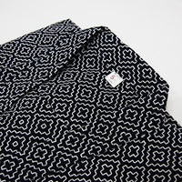 navy edo zashi kendo gi pattern close up