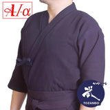 Dogi worn with hakama.