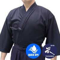 Front view, worn with hakama.