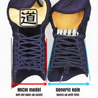 Comparison view of the michi and srandard kote.