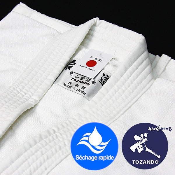 "Hourai" kimono aïkido Tozando léger antibacterien
