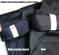 AH900 Hakama Aikido "Take" hakama haute qualité en coton